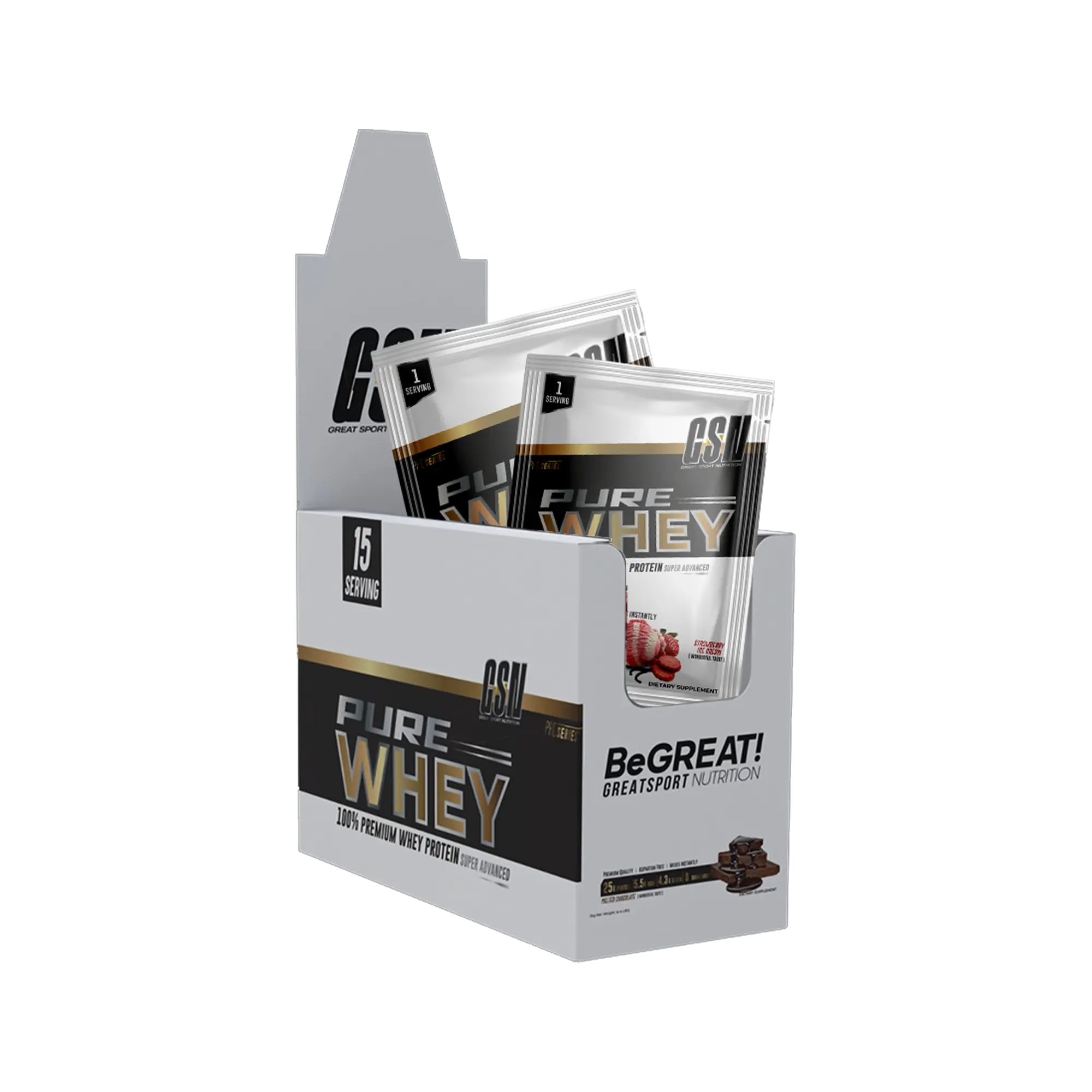 Great Sport Nutrition - Pure Whey Monodose |15 doses