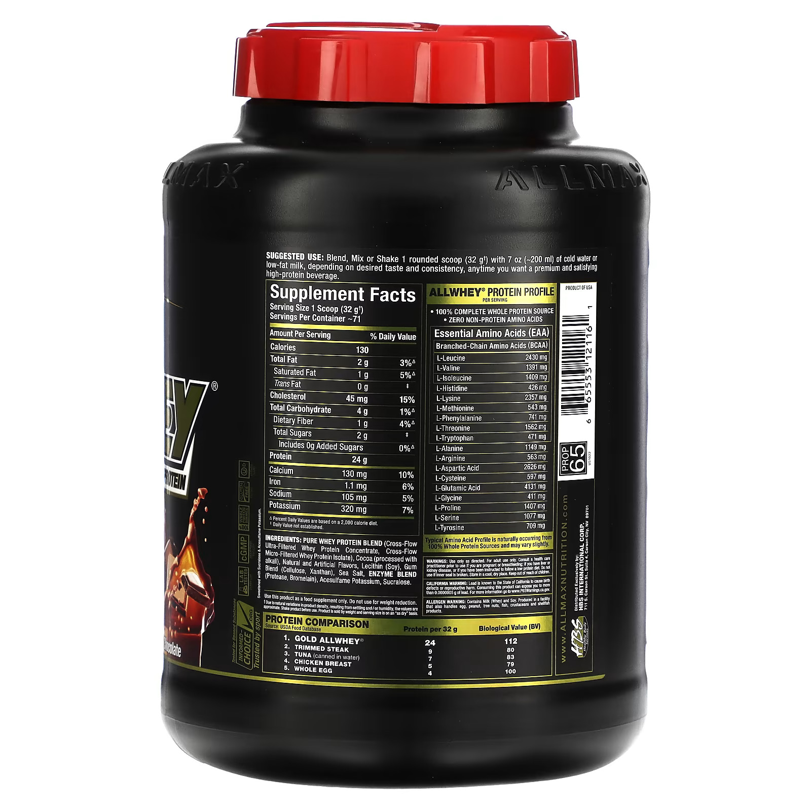 Allmax Gold Allwhey | 2.270 Kg – Image 2
