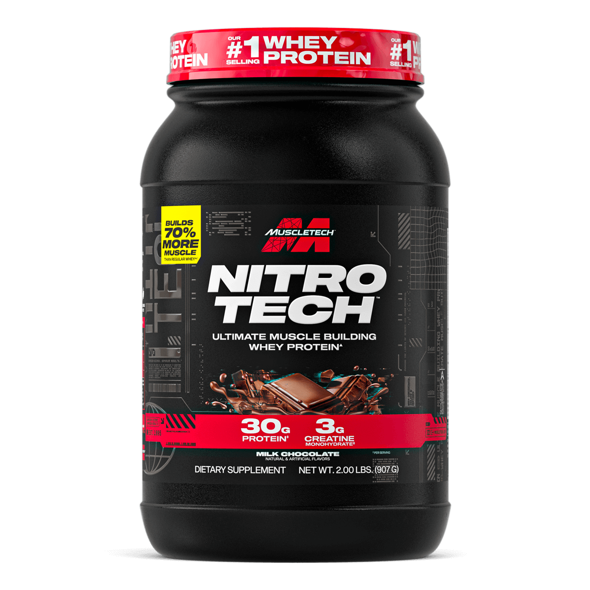 MuscleTech Nitro Whey Tech Protein - 4 LB | 1.81 Kg