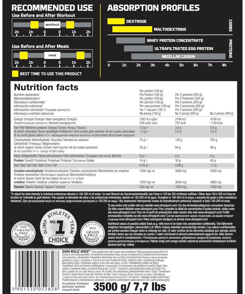 Gain Bolic 6000® - Olimp|6,800 Kg – Image 2