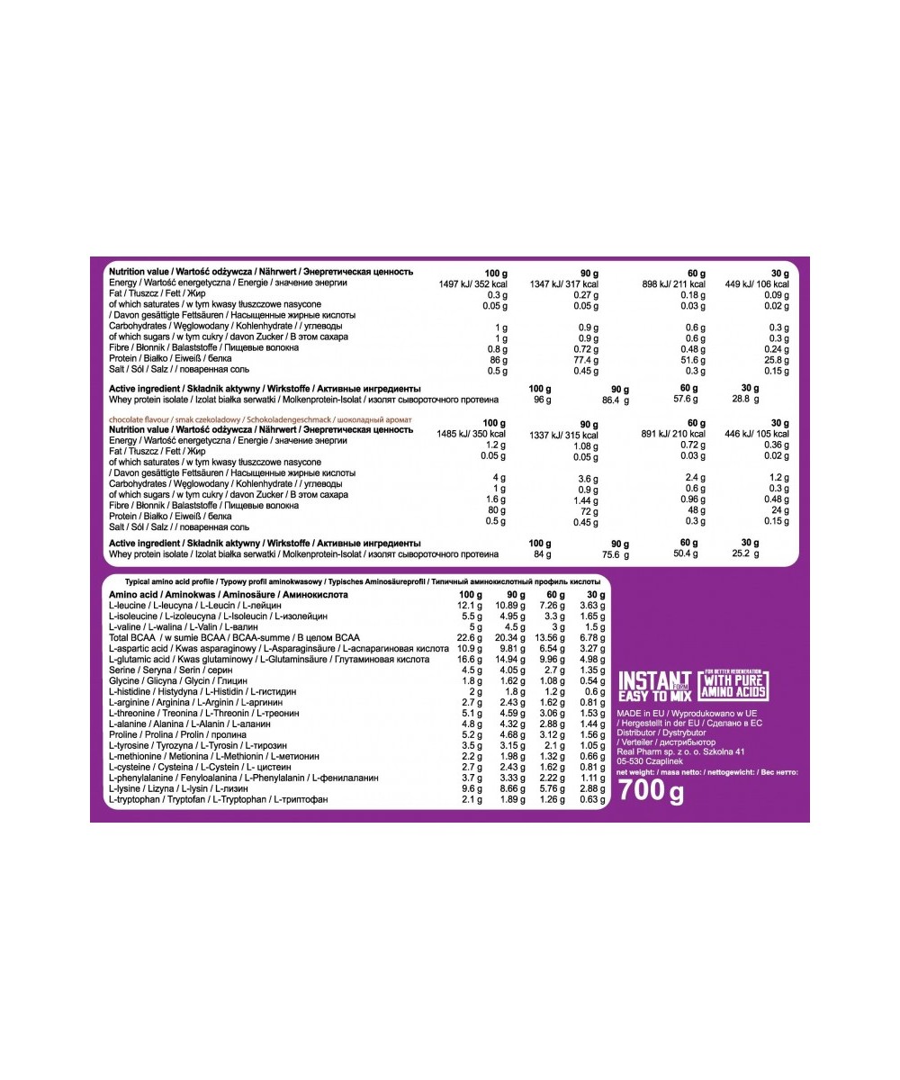 Real pharm– Real Iso100| 1.800 Kg – Image 2