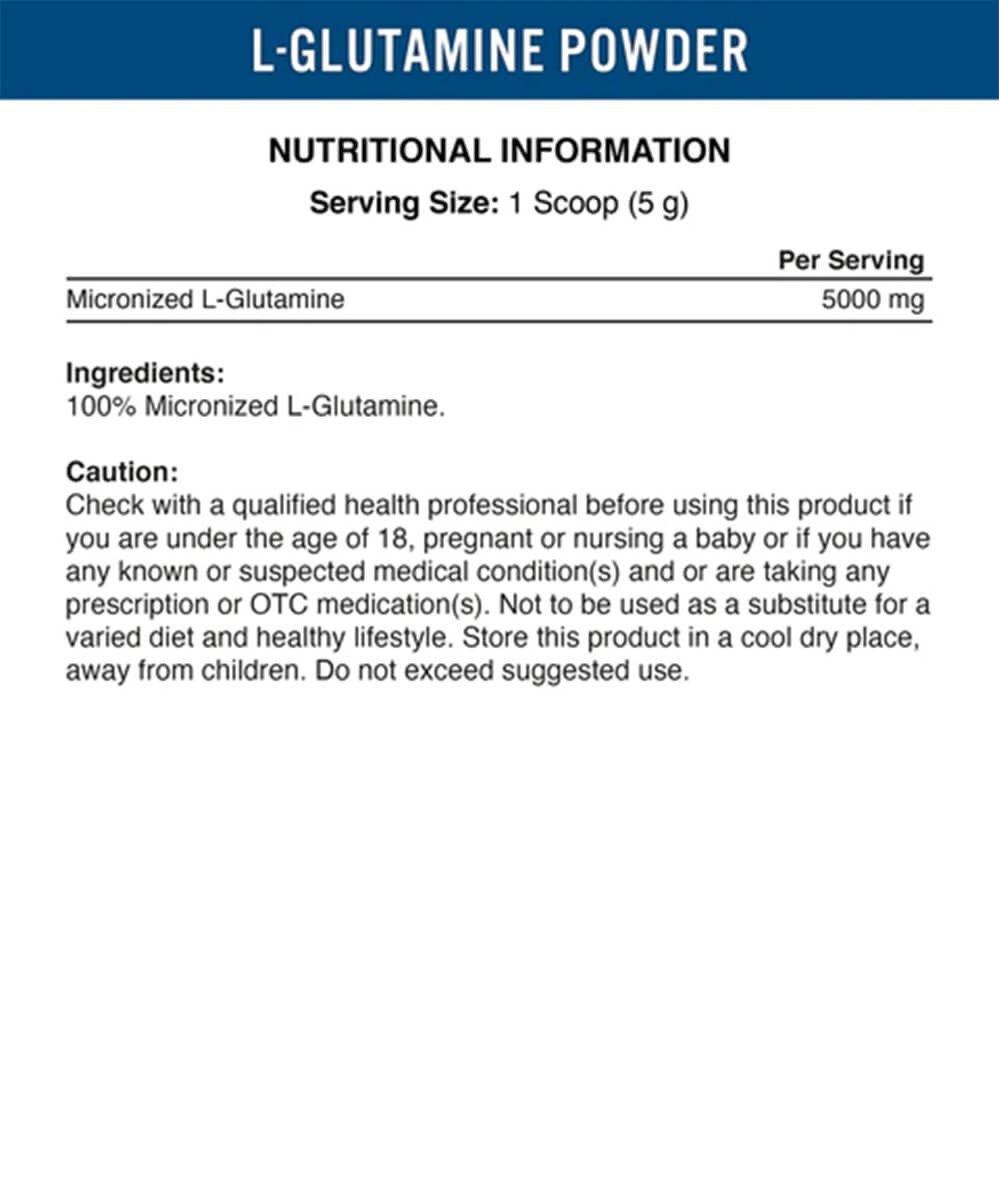 Applied Nutrition - L-GLUTAMINE POWDER | 250G – Image 2
