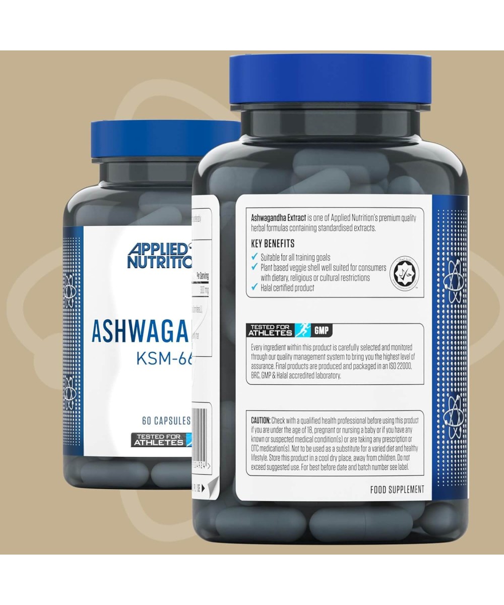 ASHWAGANDHA KSM-66 - Applied Nutrition | 60 Capsules – Image 3