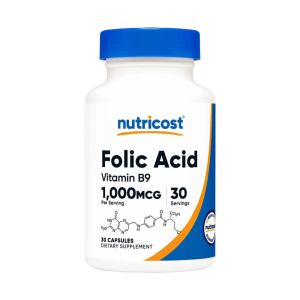 Folic Acid (Vitamin B9) - Nutricost | 30 Capsules