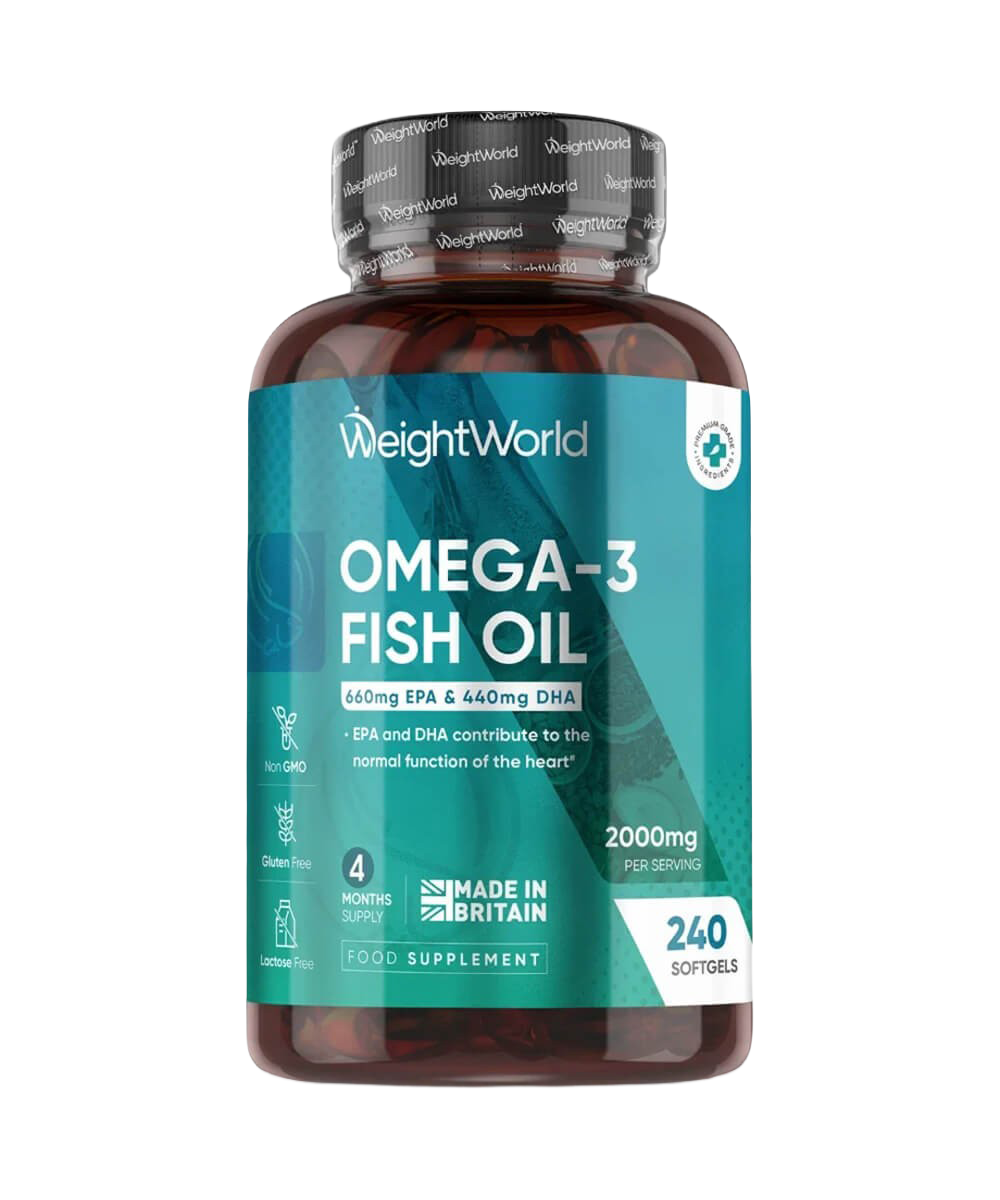 Omega 3 Fish Oil - WeightWorld | 240 Softgels