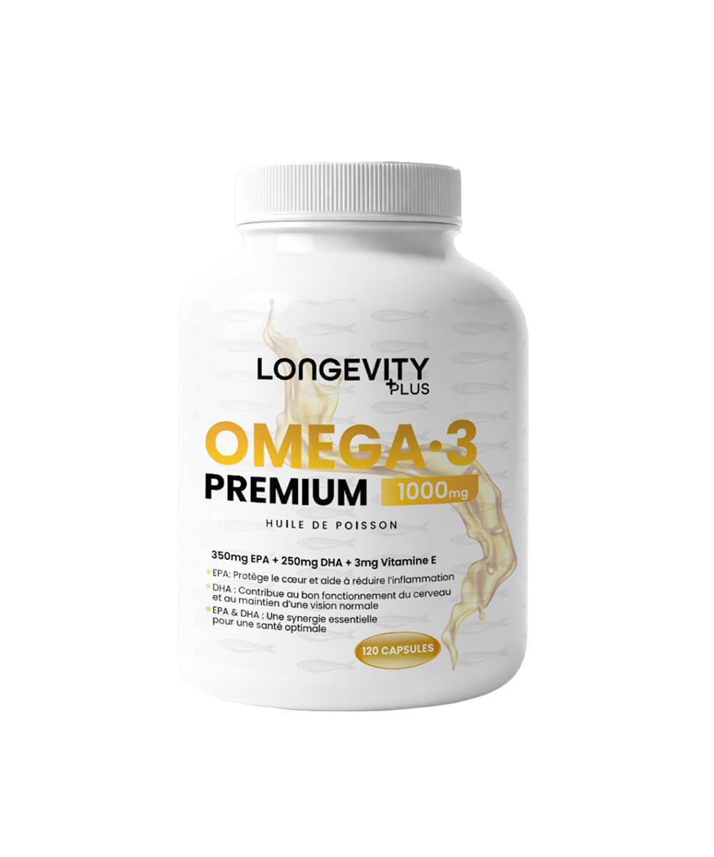 OMEGA-3 Premium - LongevityPlus | 120 softgels