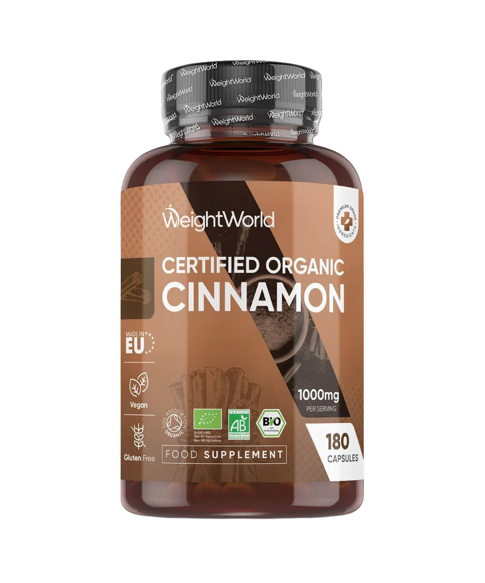 Organic Cinnamon - WeightWorld | 180 Capsules