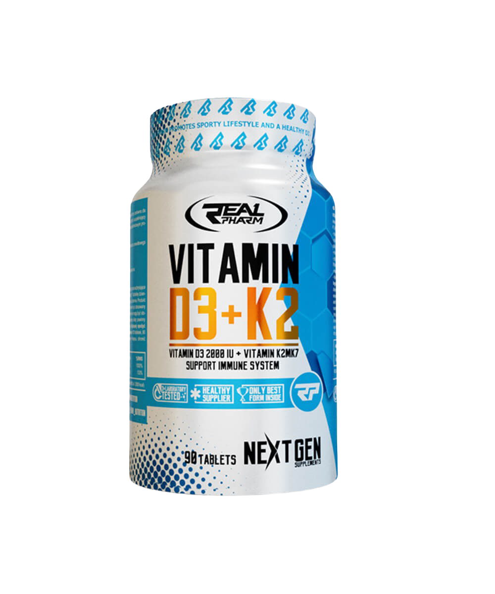 Vitamine D3 + K2 - Real Pharm | 90 comprimés