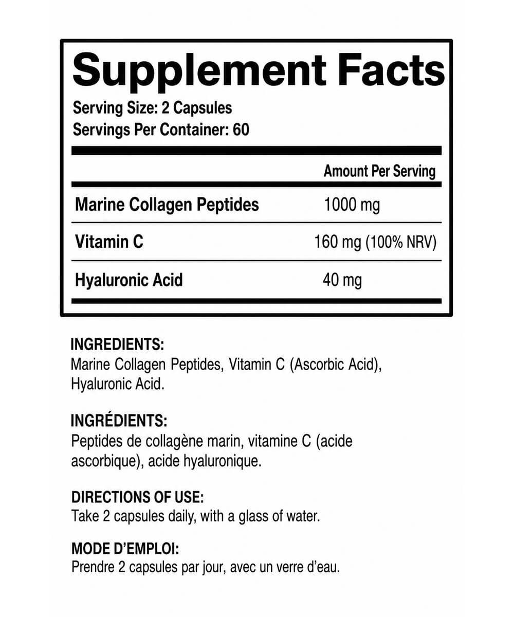 Marine Collagen - Great Sports Nutrition | 120 Capsules – Image 2