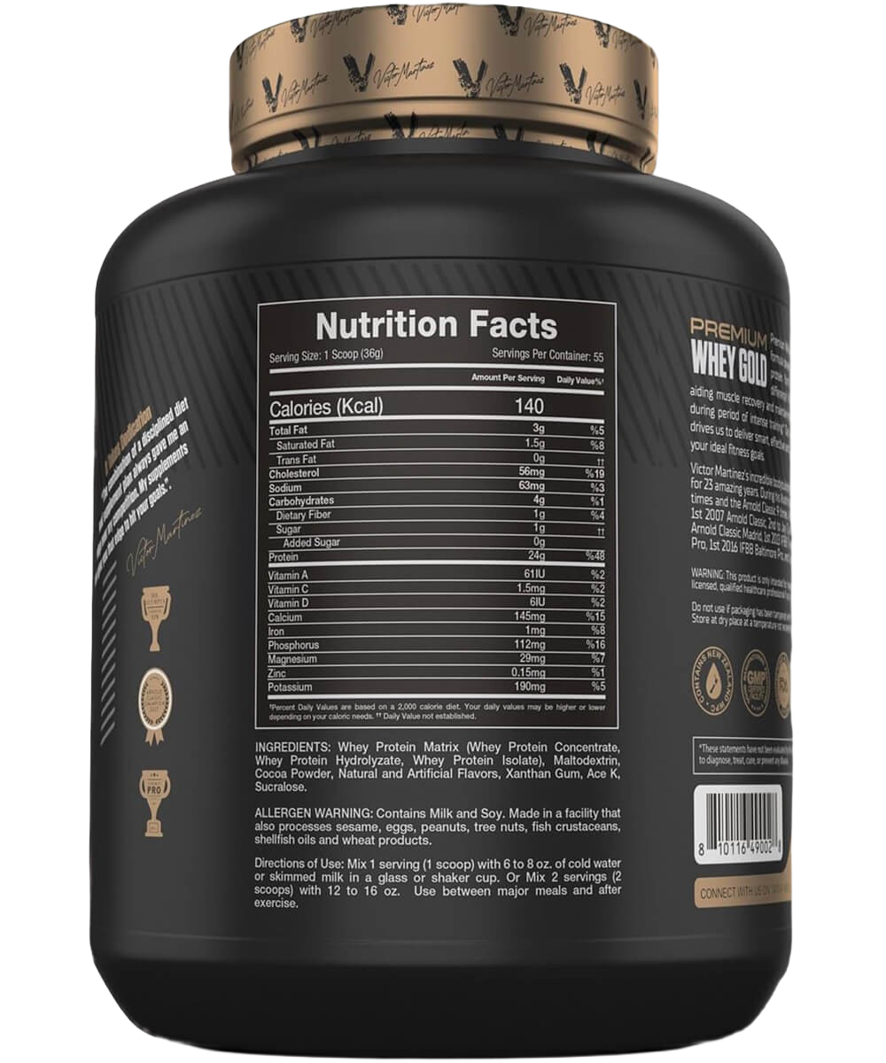 PREMIUM WHEY GOLD - Victor Martinez | 1.980 Kg – Image 2
