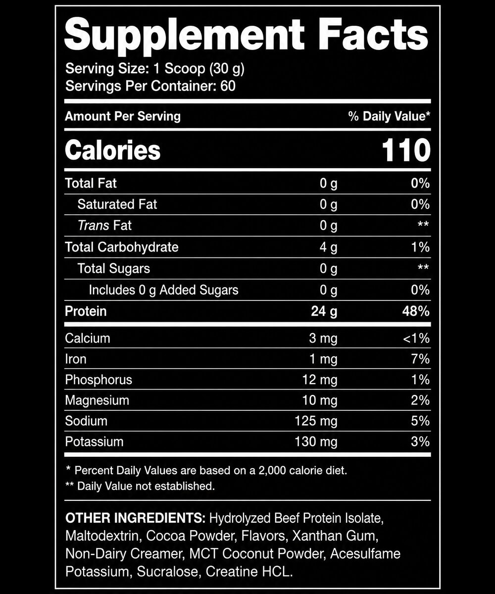 Red Rex Big Ramy Labs - 100% Beef Protein Isolate | 1.8kg – Image 2