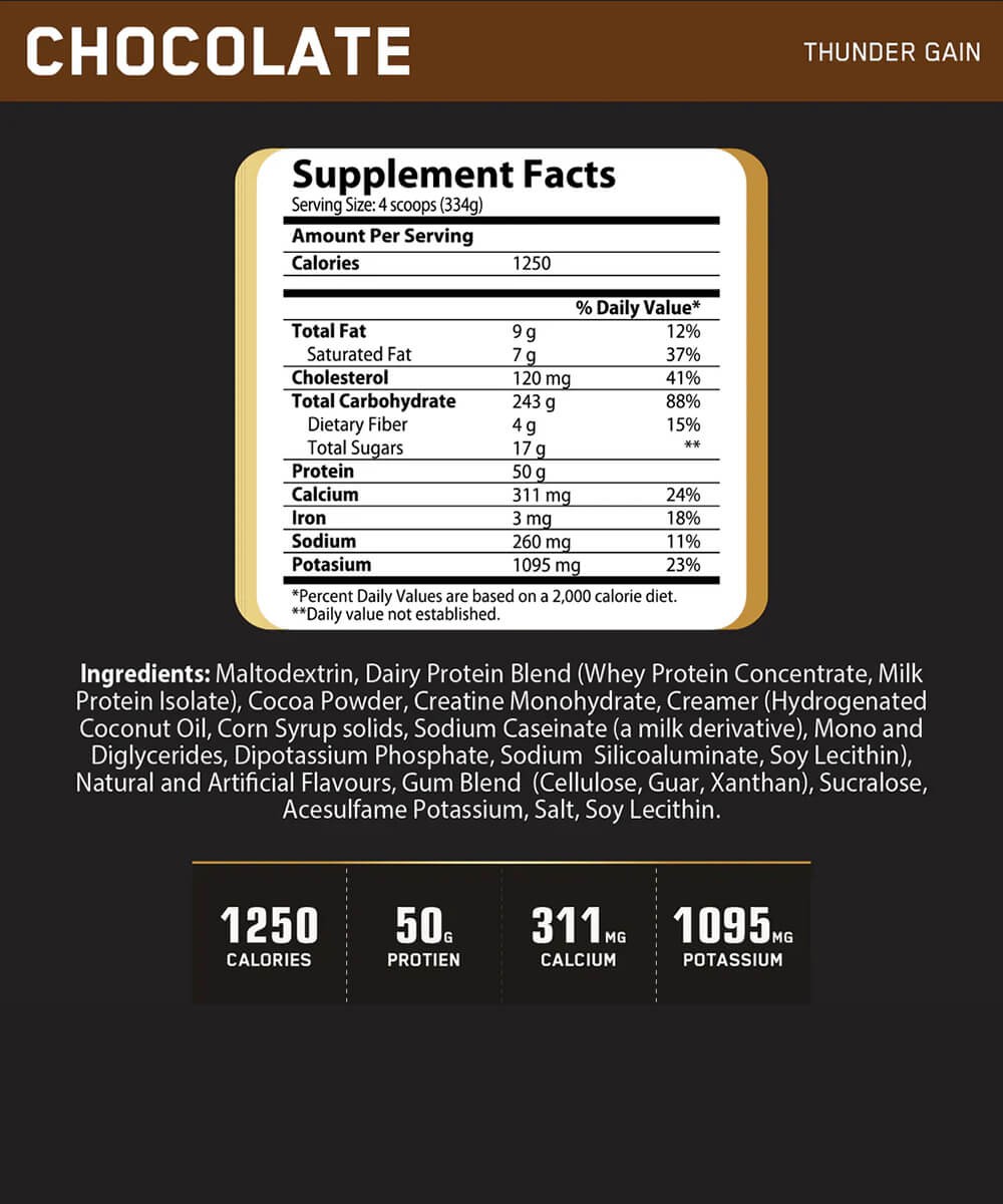 Thunder Gain - Challenger Nutrition | 5.4kg – Image 2